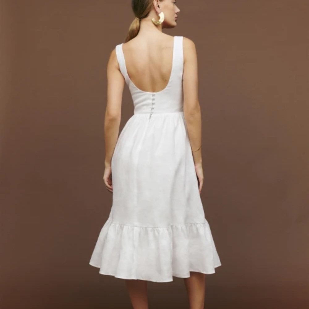 Bucatini Linen Dress - Size 2 - Reformation
